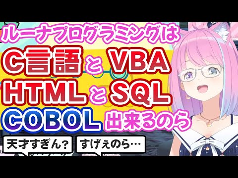 実は一通りのプログラミング言語が分かる姫森ルーナ【ホロライブ切り抜き】