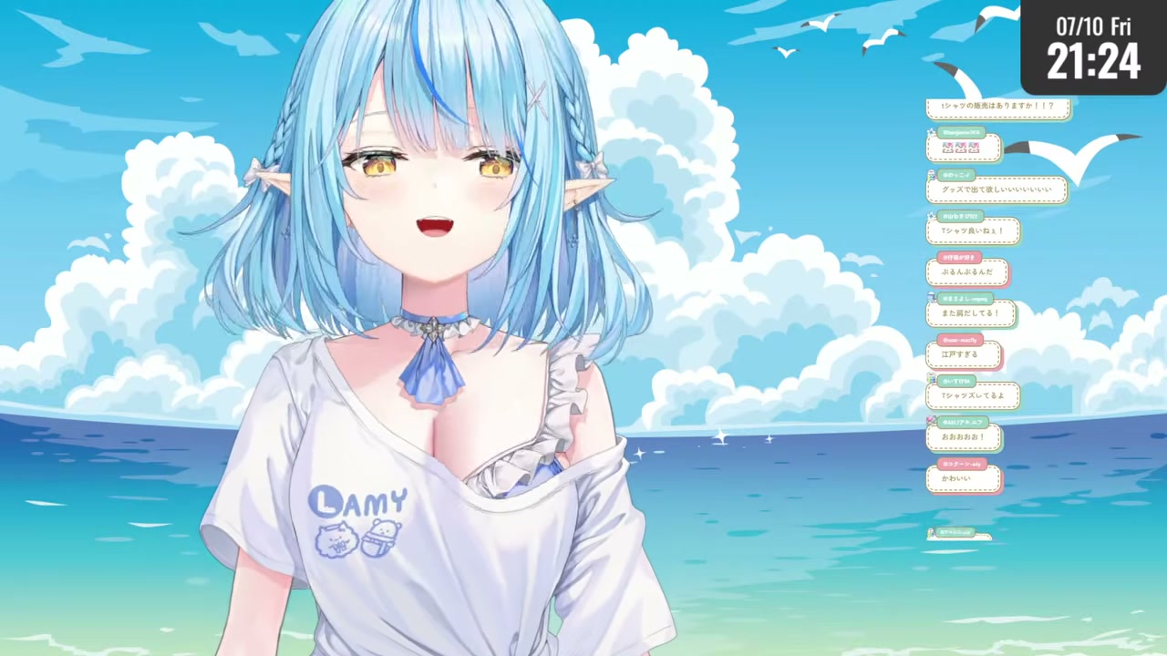 【#雪花ラミィ新衣装お披露目】グッズ出ます！！夏らしいラミィを見に来てね❤【雪花ラミィ /ホロライブ】