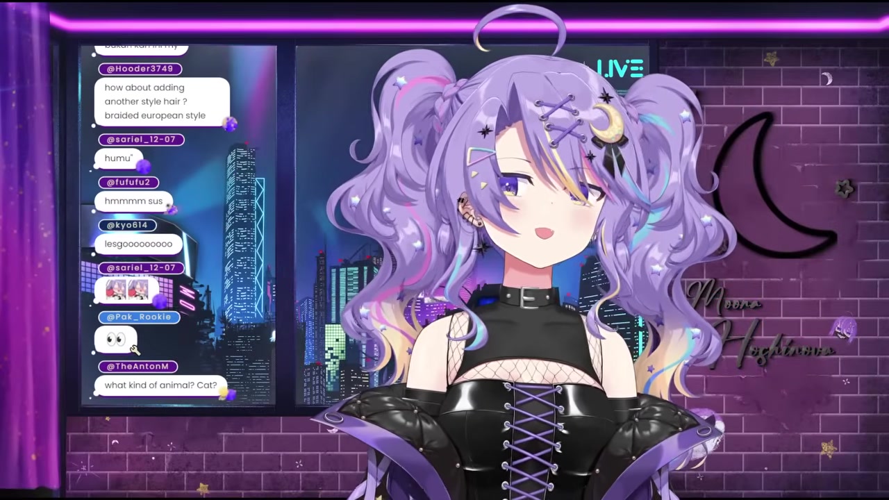 【New Accessories】I just went to a salon and look what they got me!【Moona Hoshinova】