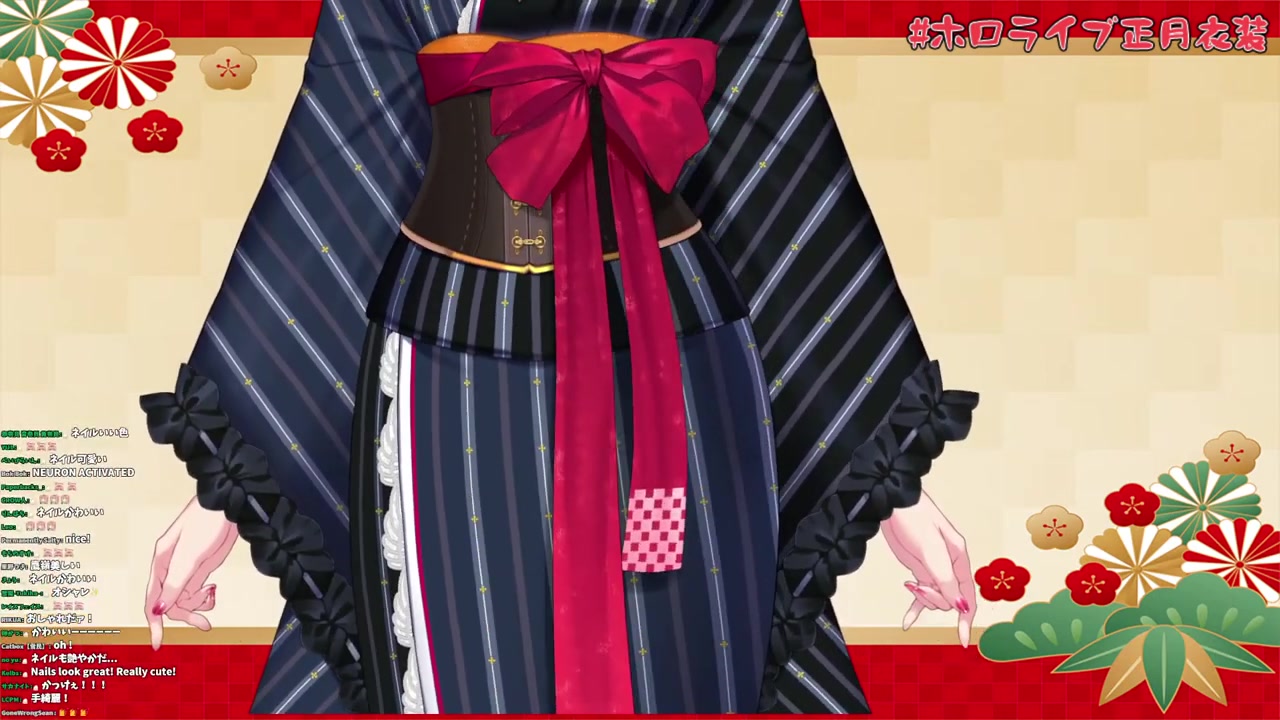 【#ホロライブ正月衣装】鷹嶺流オシャレ着物をお披露目!【鷹嶺ルイ/ホロライブ】