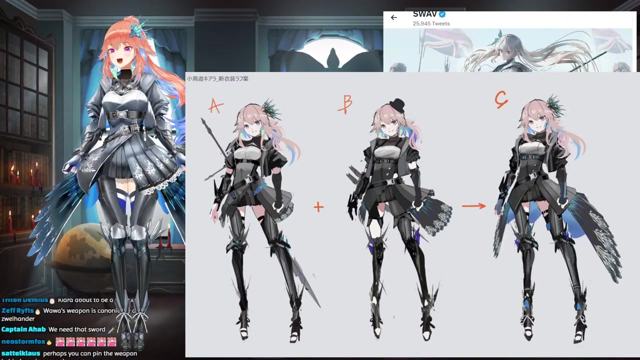【NEW OUTFIT REVEAL】the night sky looks weird tonight. #KiaraAlter
