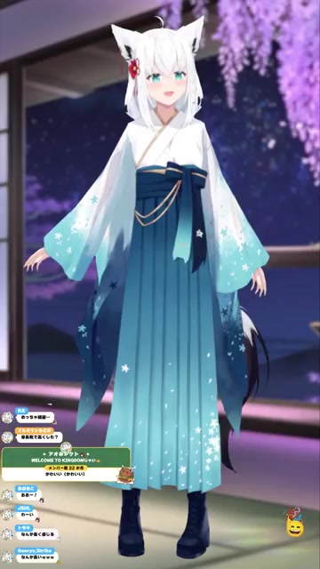 【帰還☆お披露目】縦型⛩お正月衣装のアプデが間に合ったようです。#shorts 【ホロライブ/白上フブキ】