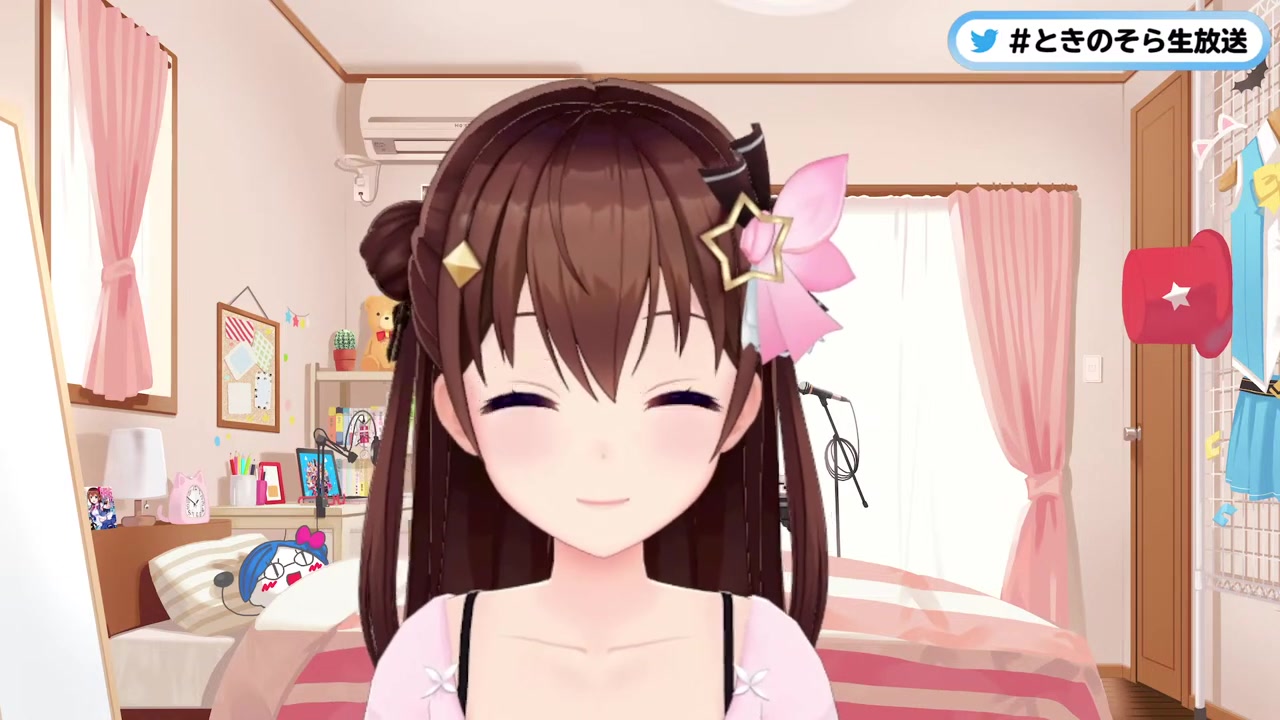 【お披露目】新髪型だよ?どうかな??【#ときのそら生放送】