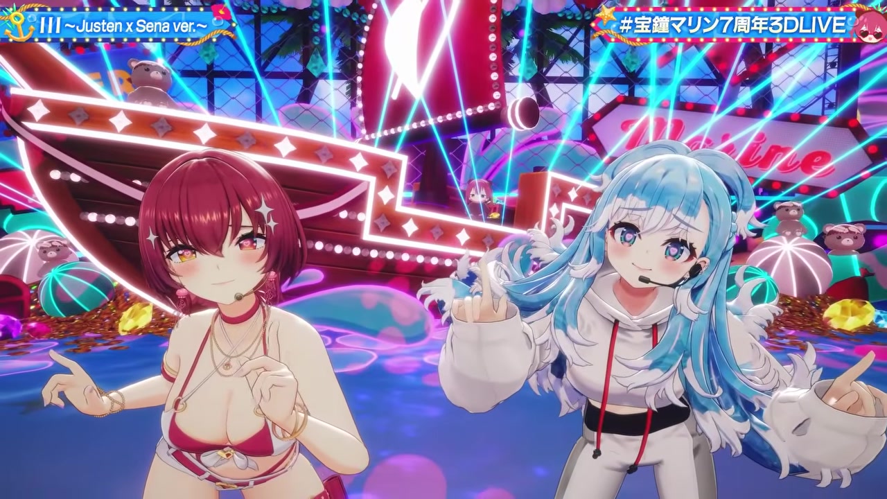 【水着新衣装お披露目!!】#宝鐘マリン7周年3DLIVE【ホロライブ/宝鐘マリン】
