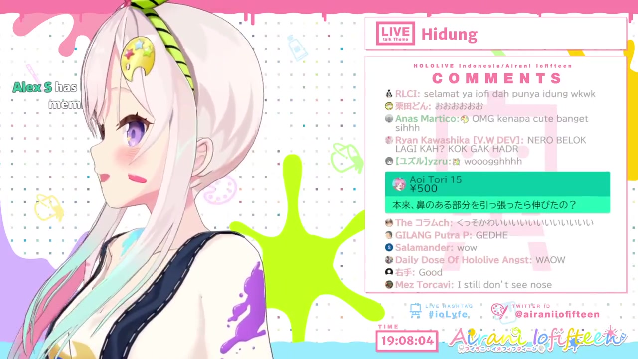 【おうち3D】LOOK! I just wanna show my nose, LIHAT HIDUNG YOPI!【 iofi / ホロライブ 】